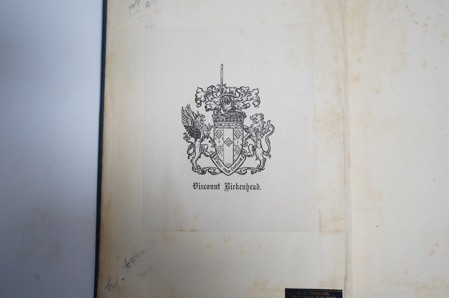 Wilde, Oscar - De Profundis. 1st trade edition. half title, Methuen's 40pp. catalogue (March 1905); original gilt ruled pictorial cloth, gilt top and other edges uncut. 1905